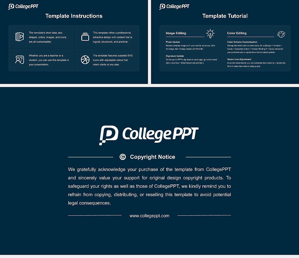 Dublin City University Course/Courseware Creation PPT Template16:9 ratio PPT effect preview image5