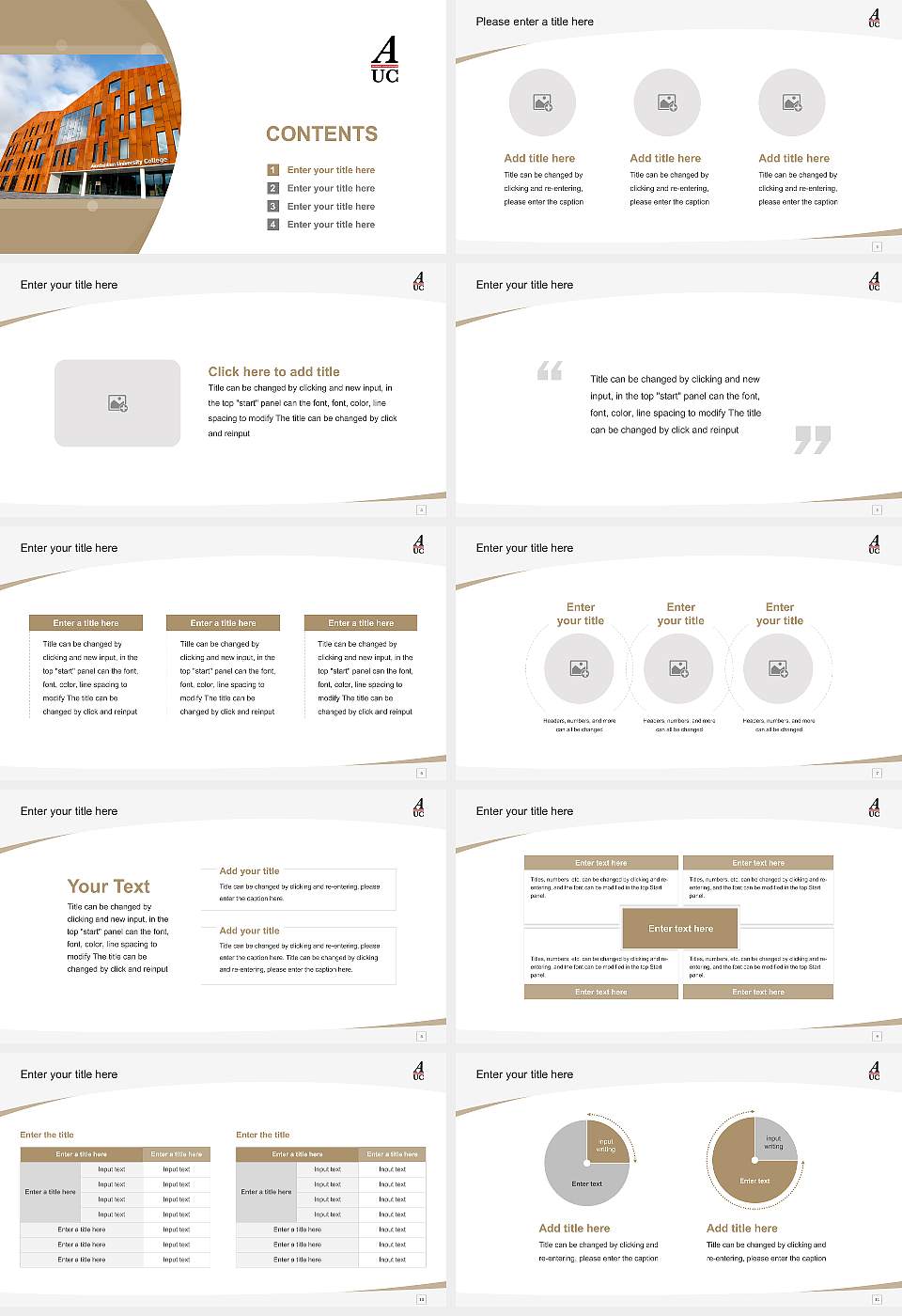 Amsterdam University College Course/Courseware Creation PPT Template16:9 ratio PPT effect preview image2