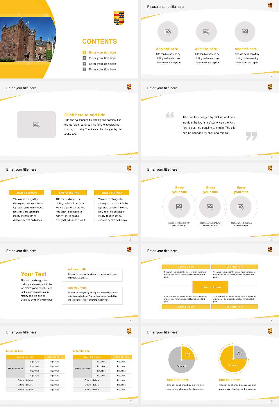Nyenrode Business University Course/Courseware Creation PPT Template16:9 ratio PPT effect preview image2