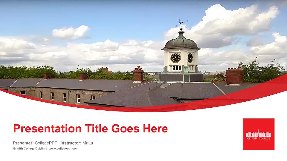 Griffith College Dublin Course/Courseware Creation PPT Template16:9 ratio PPT effect preview image