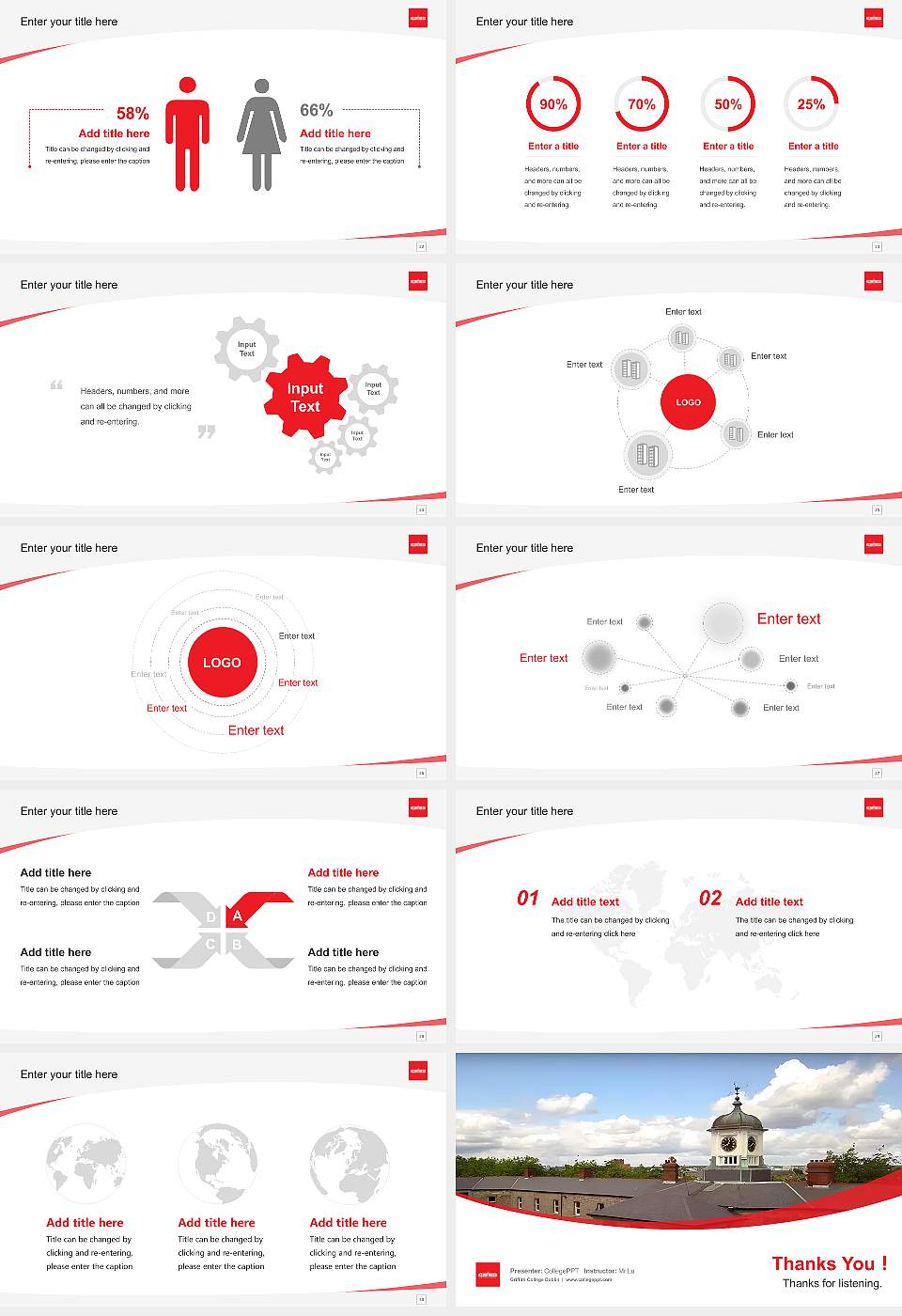 Griffith College Dublin Course/Courseware Creation PPT Template16:9 ratio PPT effect preview image4