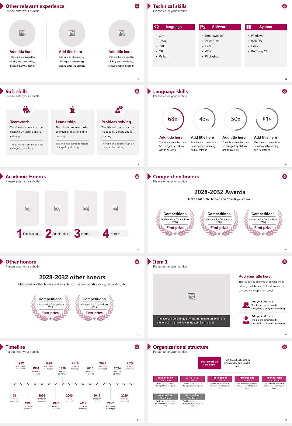 National University of Ireland, Galway Resume PPT Template16:9 ratio PPT effect preview image3