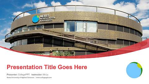 Aeres University of Applied Sciences Course/Courseware Creation PPT Template