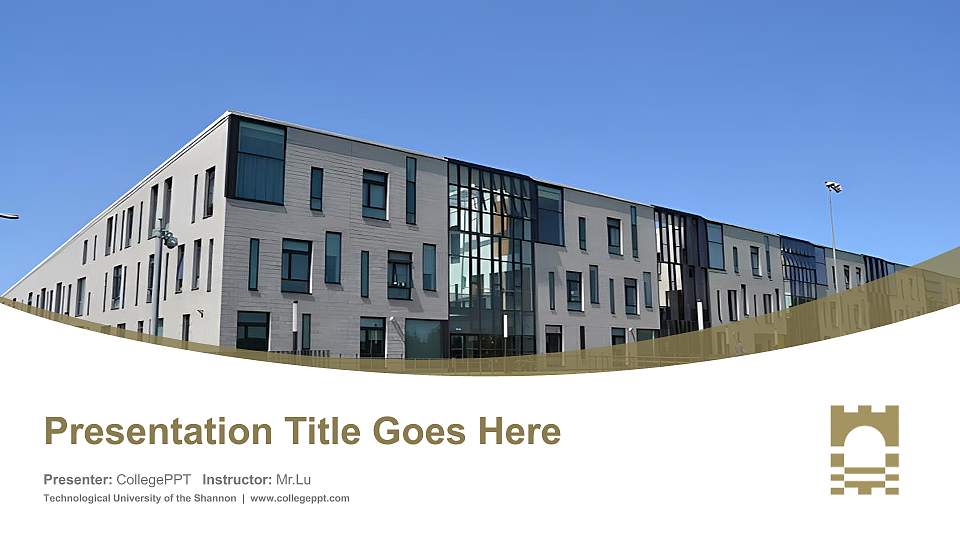 Technological University of the Shannon Course/Courseware Creation PPT Template16:9 ratio PPT effect preview image