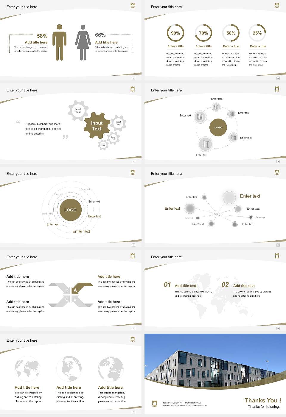 Technological University of the Shannon Course/Courseware Creation PPT Template16:9 ratio PPT effect preview image4