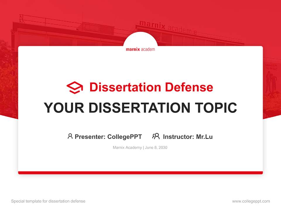Marnix Academy Graduation Thesis Defense PPT Template4:3 ratio PPT effect preview image7