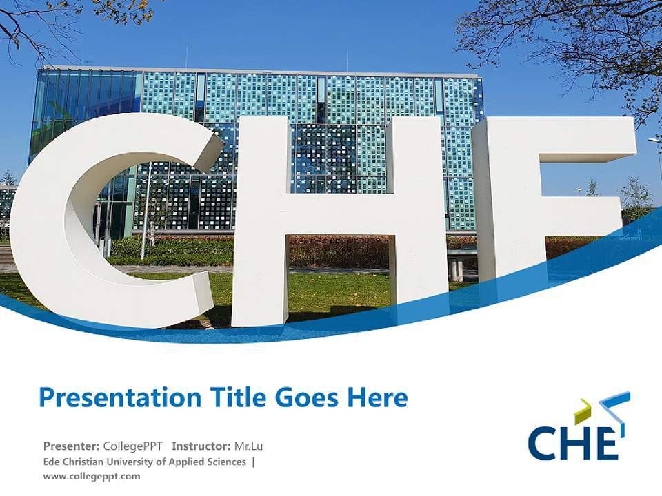 Ede Christian University of Applied Sciences Course/Courseware Creation PPT Template4:3 ratio PPT effect preview image5