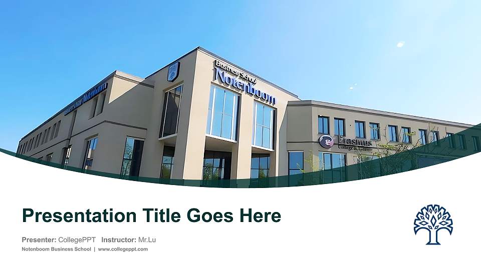 Notenboom Business School Course/Courseware Creation PPT Template16:9 ratio PPT effect preview image