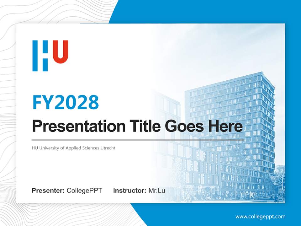HU University of Applied Sciences Utrecht Academic Presentation/Research Findings Report PPT Template4:3 ratio PPT effect preview image5
