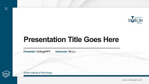Dublin Institute of Technology Thesis Proposal/Graduation Defense PPT Template