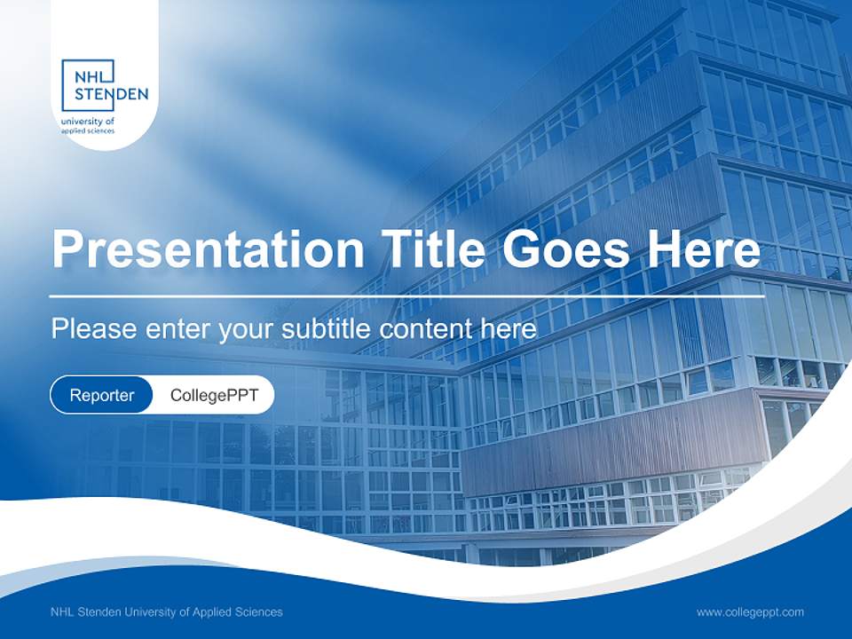 NHL Stenden University of Applied Sciences Lecture Sharing and Networking Event PPT Template4:3 ratio PPT effect preview image4