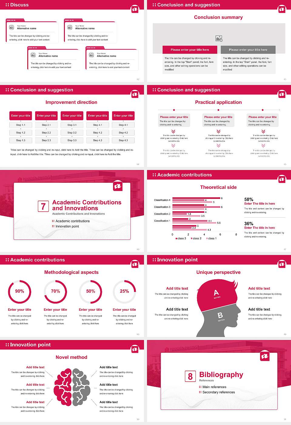 Rotterdam University of Applied Sciences Graduation Thesis Defense PPT Template16:9 ratio PPT effect preview image6
