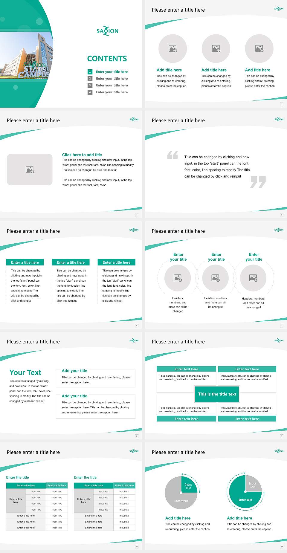 Saxion University of Applied Sciences Course/Courseware Creation PPT Template4:3 ratio PPT effect preview image2