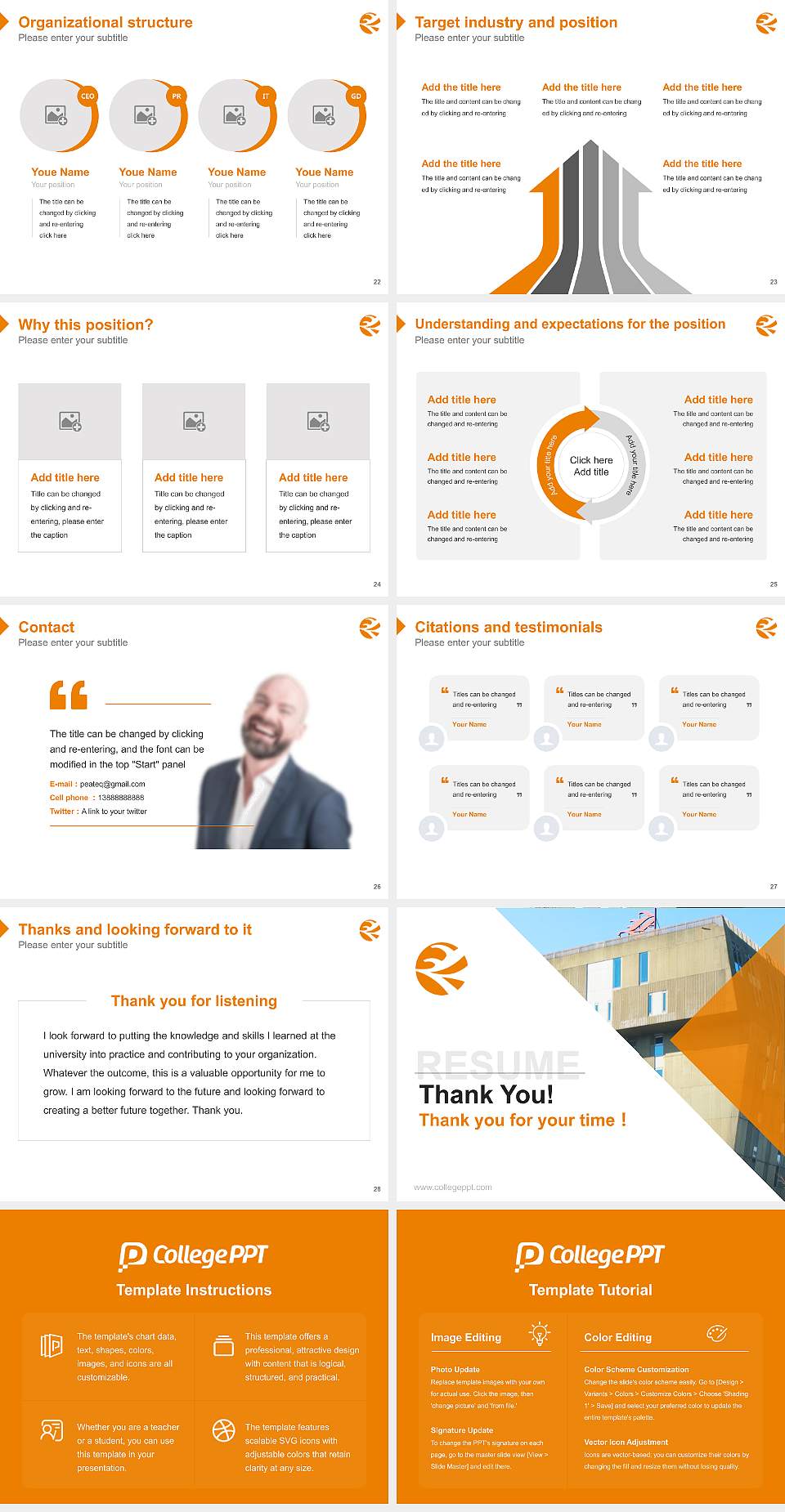 Hanze University of Applied Sciences Resume PPT Template4:3 ratio PPT effect preview image4