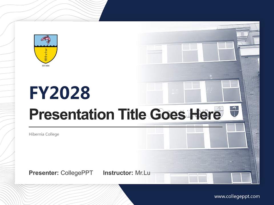 Hibernia College Academic Presentation/Research Findings Report PPT Template4:3 ratio PPT effect preview image5