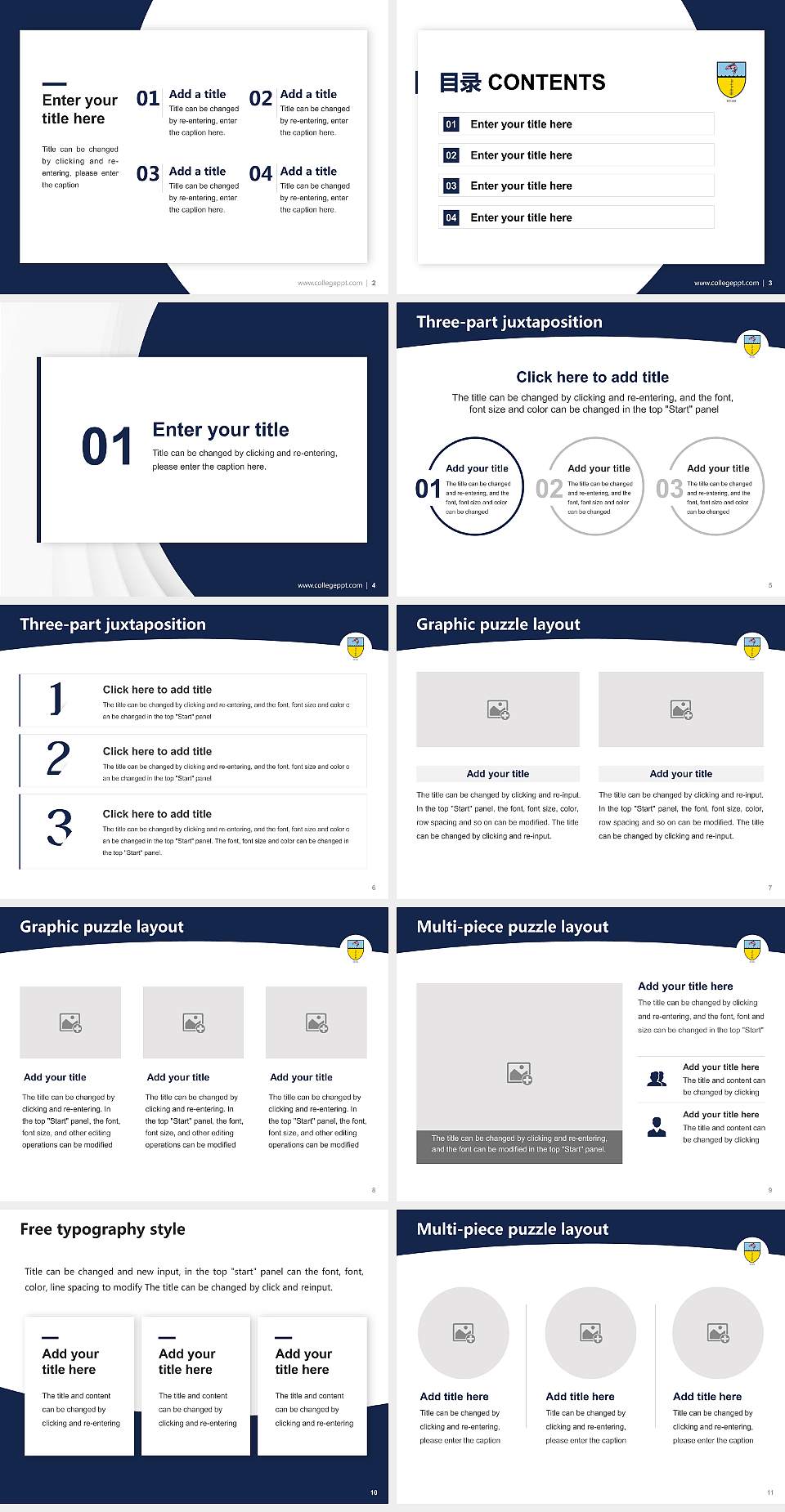 Hibernia College Academic Presentation/Research Findings Report PPT Template4:3 ratio PPT effect preview image2