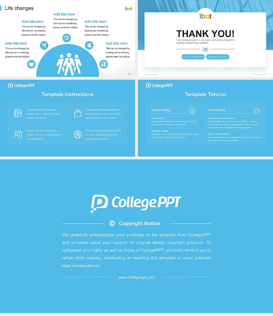 IBAT College Dublin National Scholarship Defense PPT Template16:9 ratio PPT effect preview image4