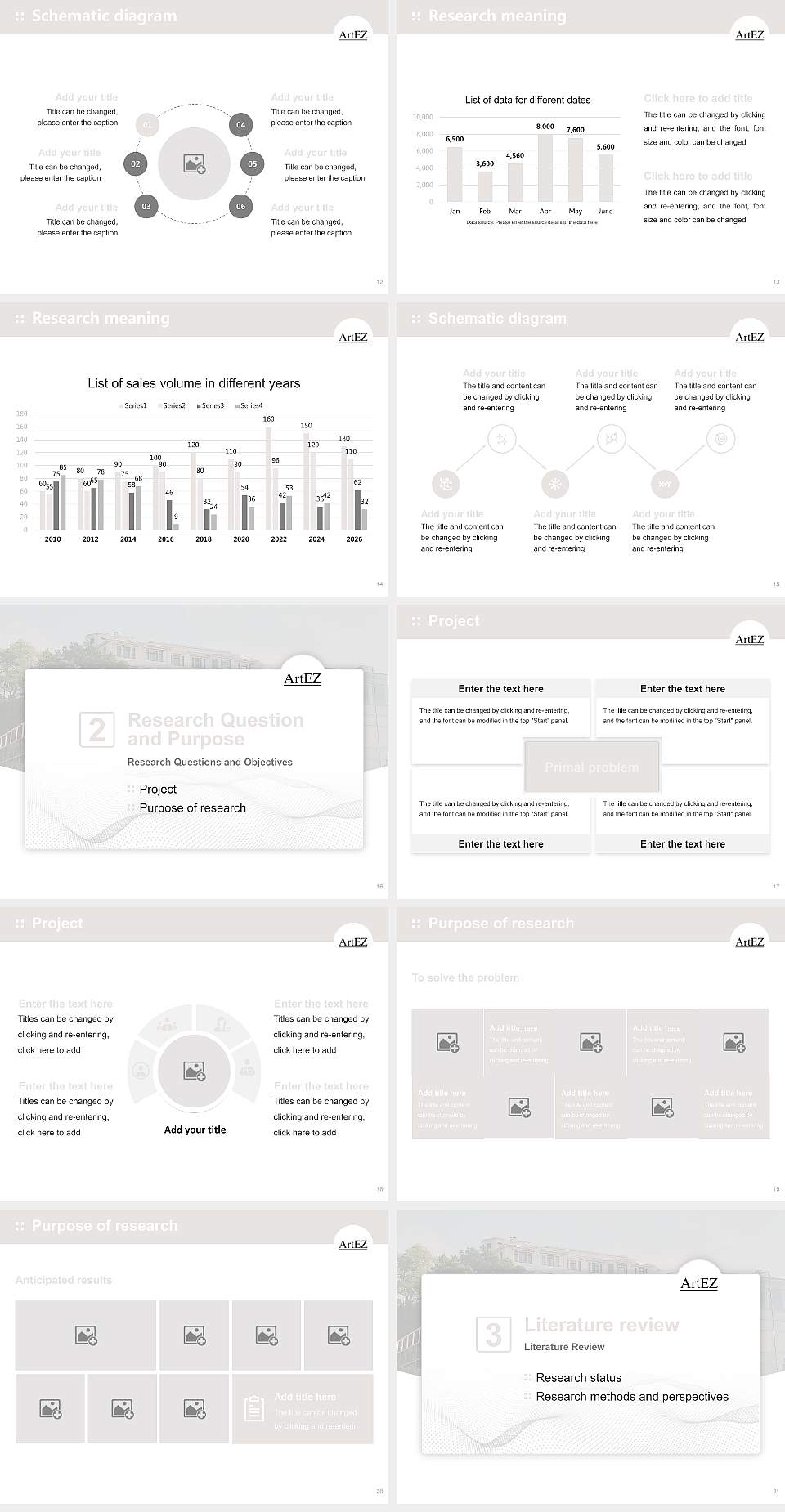 ArtEZ University of the Arts Graduation Thesis Defense PPT Template4:3 ratio PPT effect preview image3