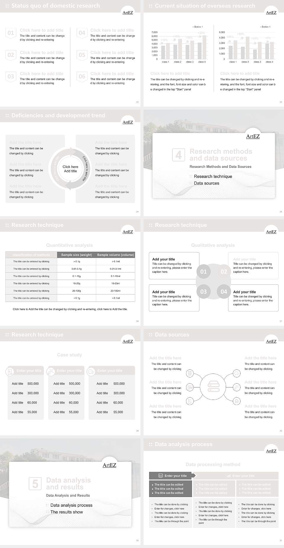 ArtEZ University of the Arts Graduation Thesis Defense PPT Template4:3 ratio PPT effect preview image4