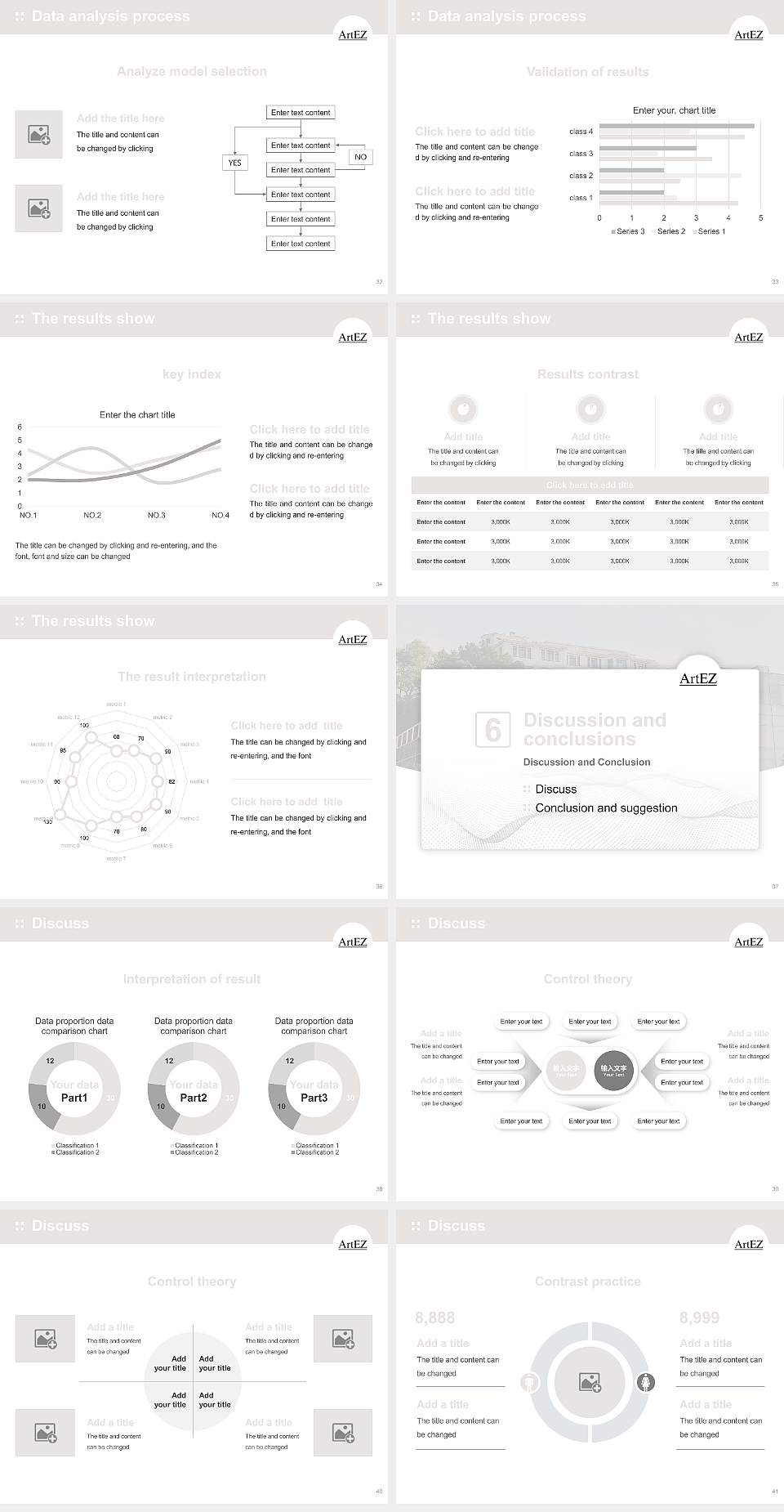 ArtEZ University of the Arts Graduation Thesis Defense PPT Template4:3 ratio PPT effect preview image5