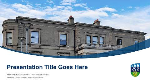 University College Dublin Course/Courseware Creation PPT Template