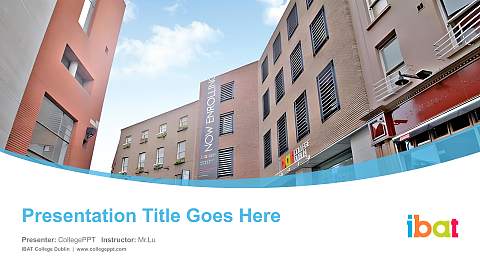 IBAT College Dublin Course/Courseware Creation PPT Template
