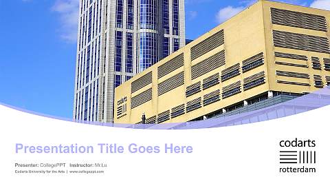Codarts University for the Arts Course/Courseware Creation PPT Template