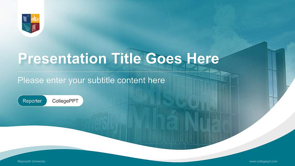 Maynooth University Lecture Sharing and Networking Event PPT Template16:9 ratio PPT effect preview image