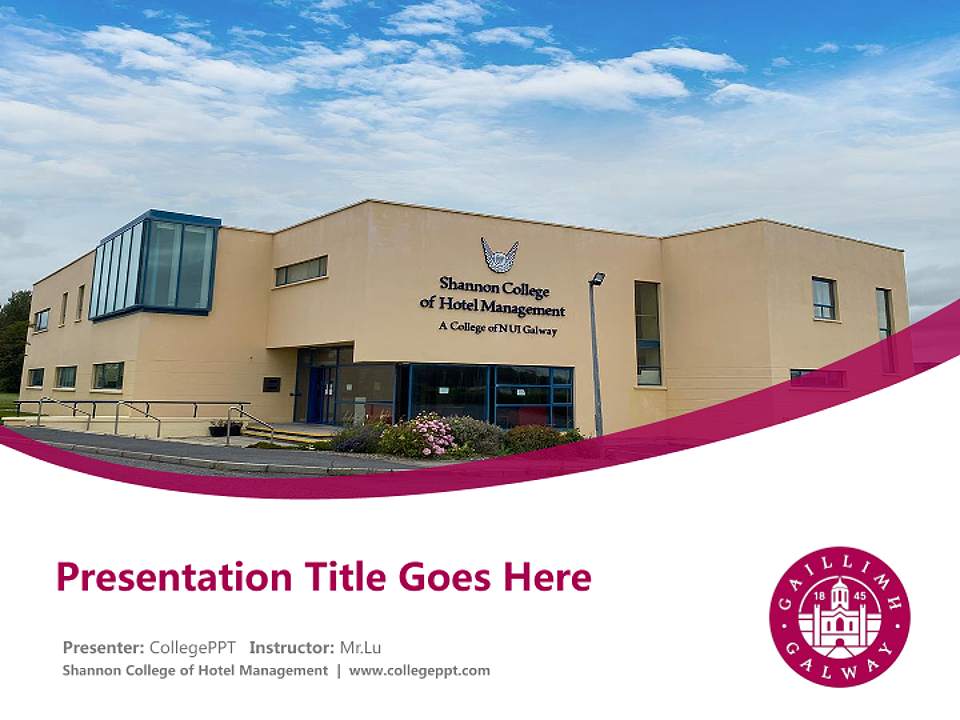 Shannon College of Hotel Management Course/Courseware Creation PPT Template4:3 ratio PPT effect preview image5