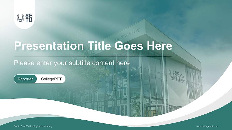 South East Technological University Lecture Sharing and Networking Event PPT Template16:9 ratio PPT effect preview image