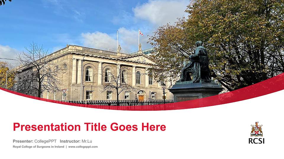 Royal College of Surgeons in Ireland Course/Courseware Creation PPT Template16:9 ratio PPT effect preview image