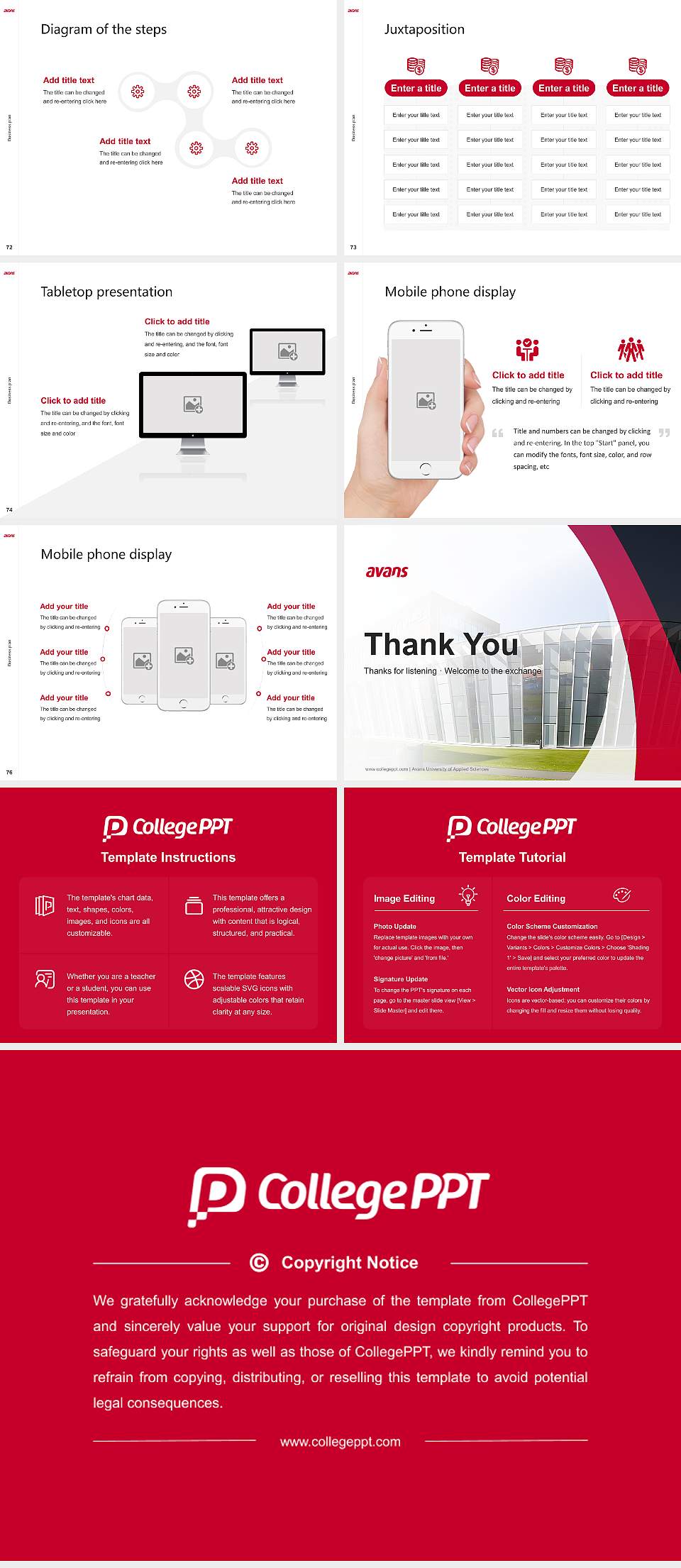 Avans University of Applied Sciences Competition/Entrepreneurship Contest PPT Template4:3 ratio PPT effect preview image9