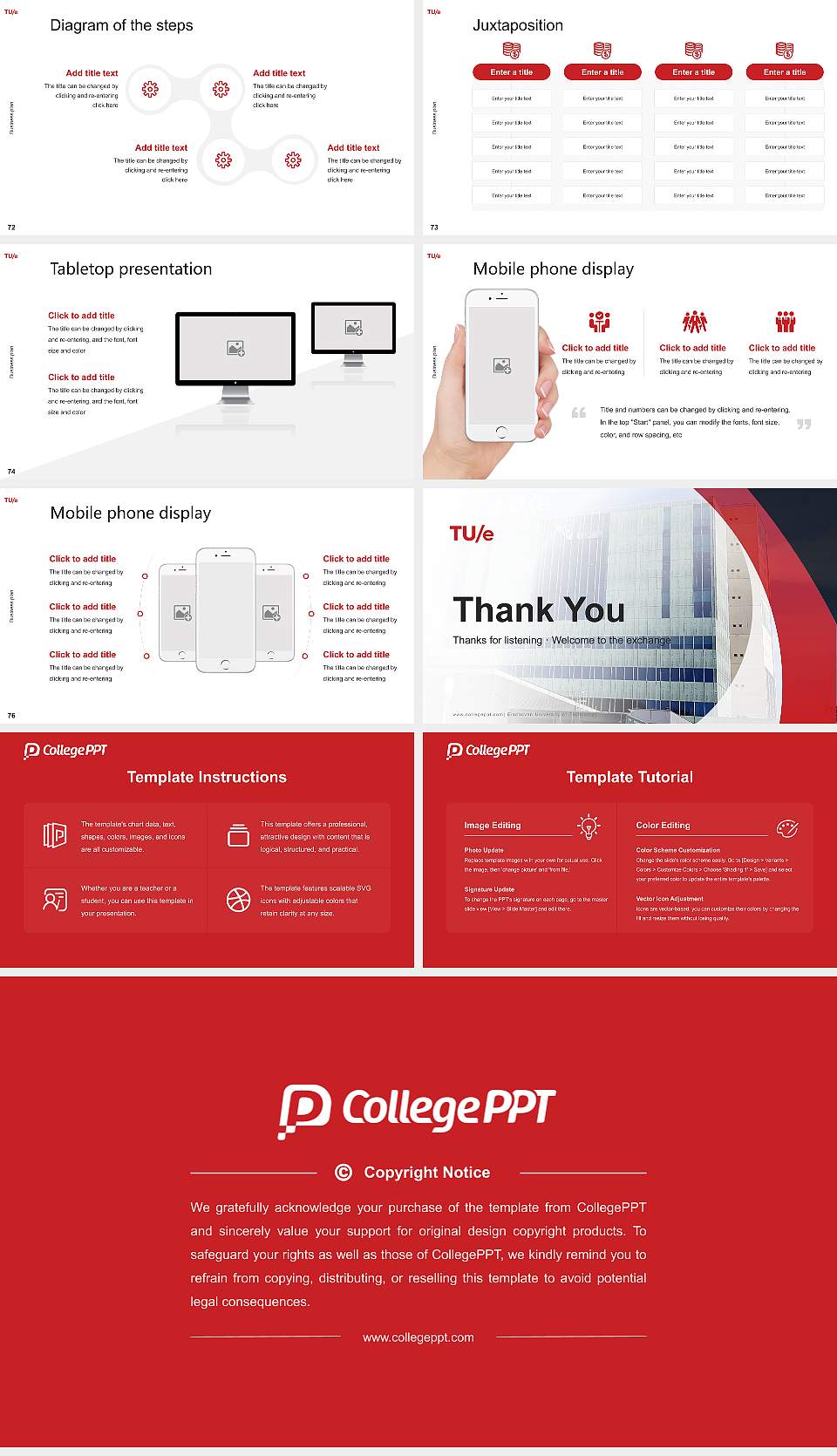 Eindhoven University of Technology Competition/Entrepreneurship Contest PPT Template16:9 ratio PPT effect preview image9