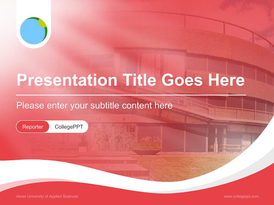 Aeres University of Applied Sciences Lecture Sharing and Networking Event PPT Template4:3 ratio PPT effect preview image4