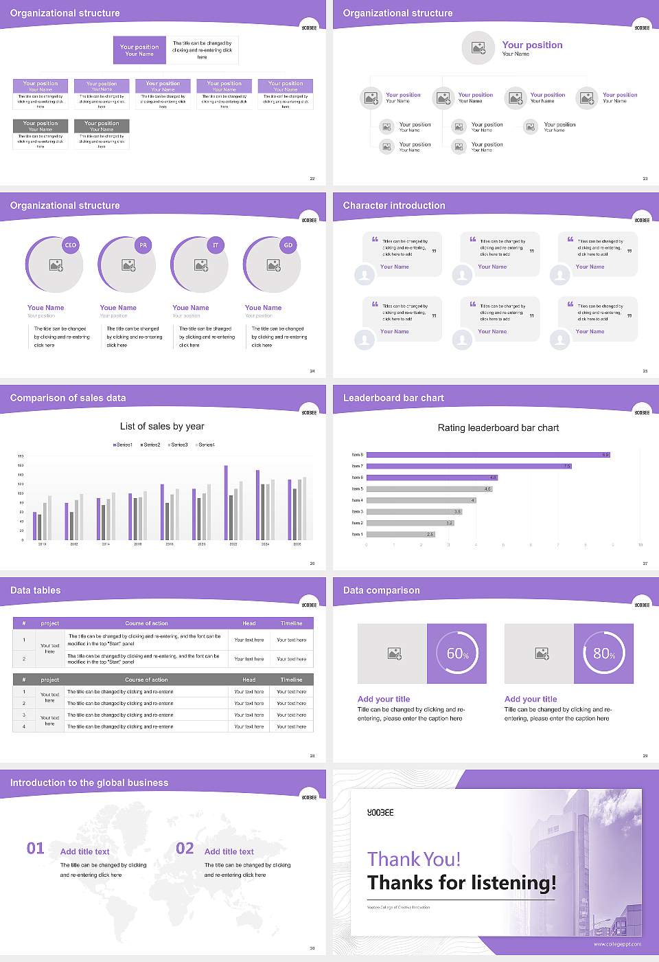 Yoobee College of Creative Innovation Academic Presentation/Research Findings Report PPT Template16:9 ratio PPT effect preview image4