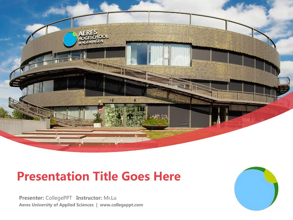 Aeres University of Applied Sciences Course/Courseware Creation PPT Template4:3 ratio PPT effect preview image5