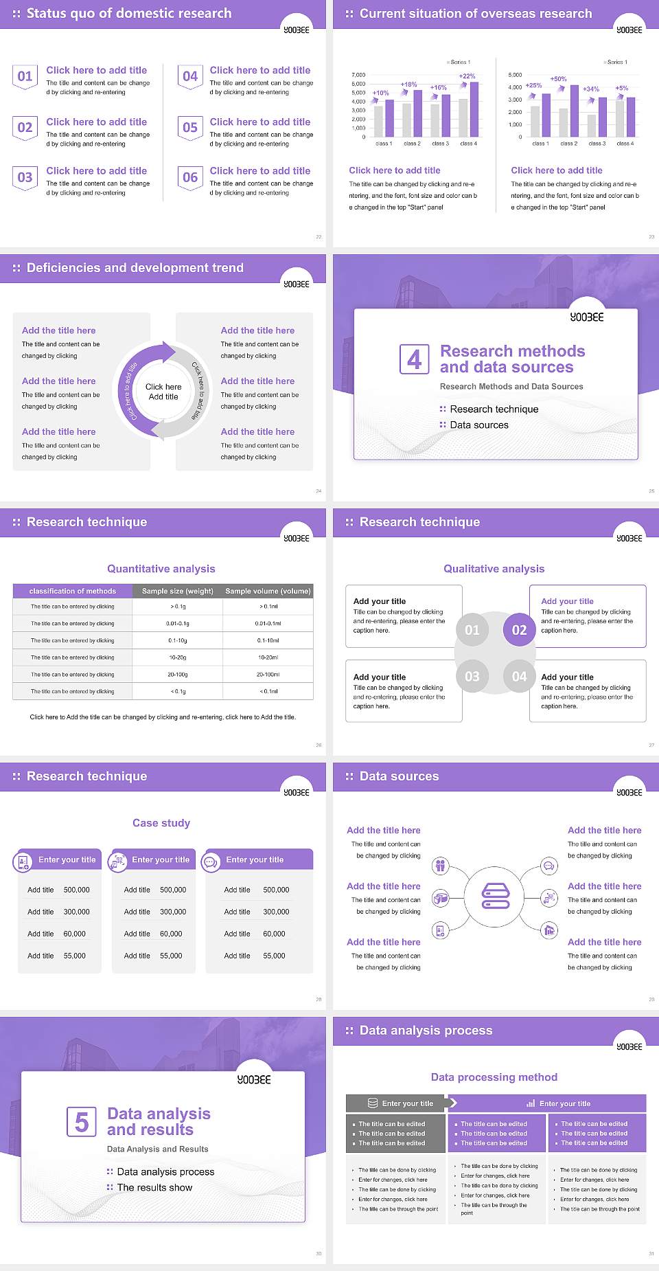 Yoobee College of Creative Innovation Graduation Thesis Defense PPT Template4:3 ratio PPT effect preview image4