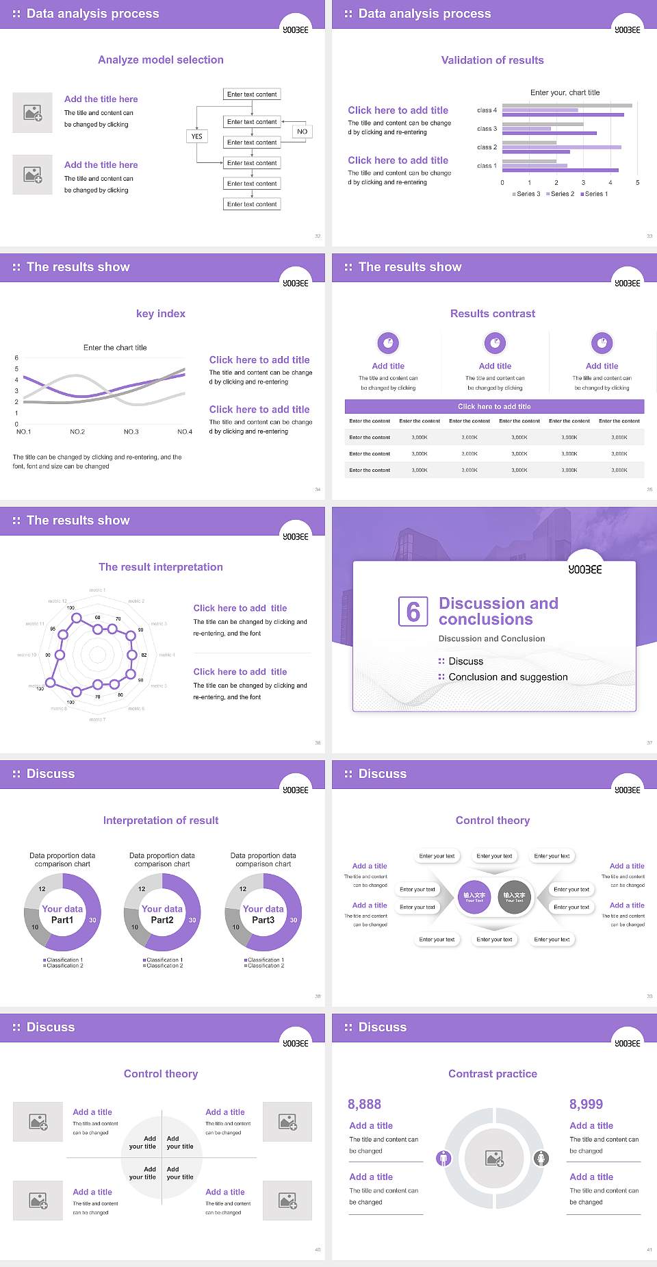 Yoobee College of Creative Innovation Graduation Thesis Defense PPT Template4:3 ratio PPT effect preview image5
