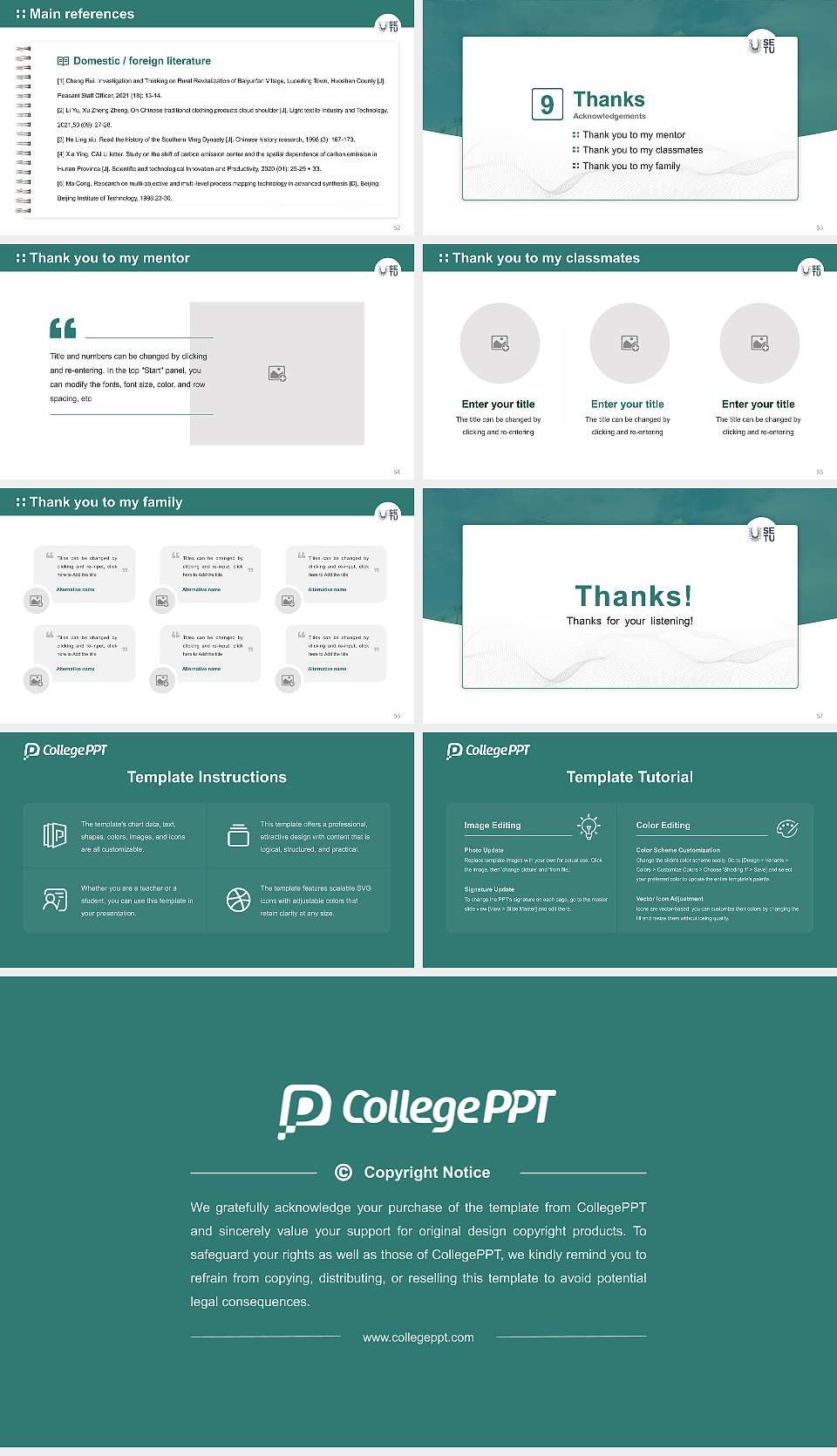 South East Technological University Graduation Thesis Defense PPT Template16:9 ratio PPT effect preview image7