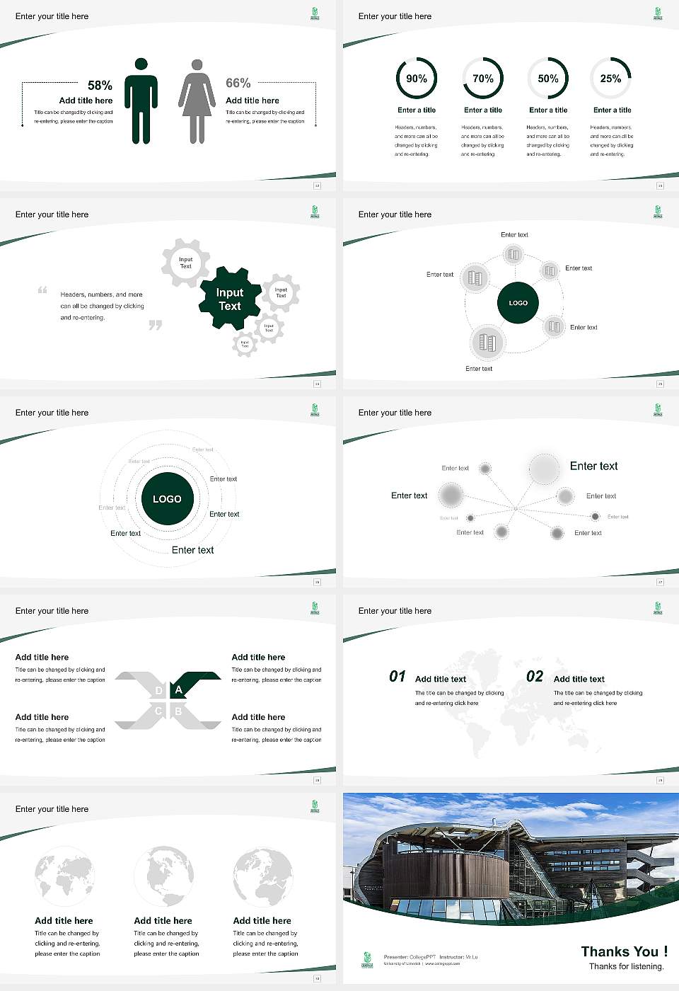 University of Limerick Course/Courseware Creation PPT Template16:9 ratio PPT effect preview image4