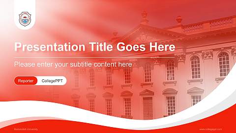Barkatullah University Lecture Sharing and Networking Event PPT Template