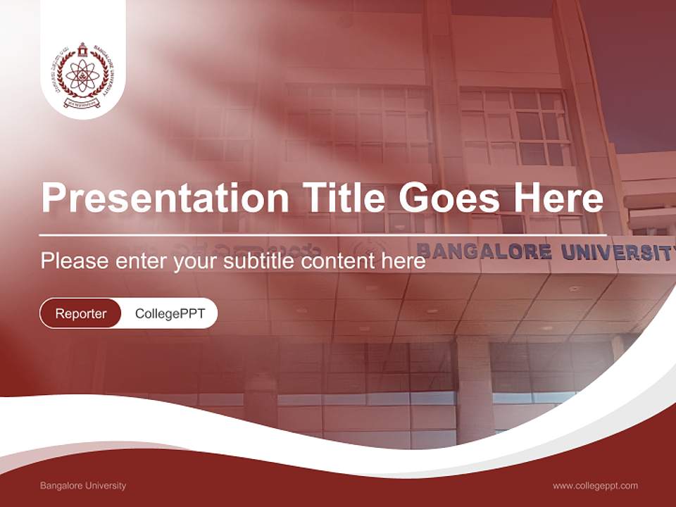 Bangalore University Lecture Sharing and Networking Event PPT Template4:3 ratio PPT effect preview image4