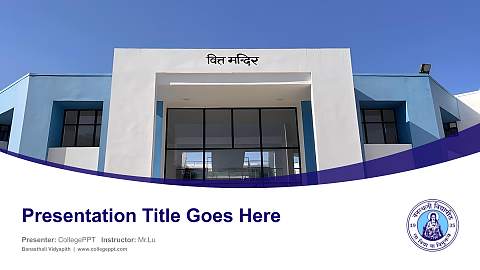 Banasthali Vidyapith Course/Courseware Creation PPT Template