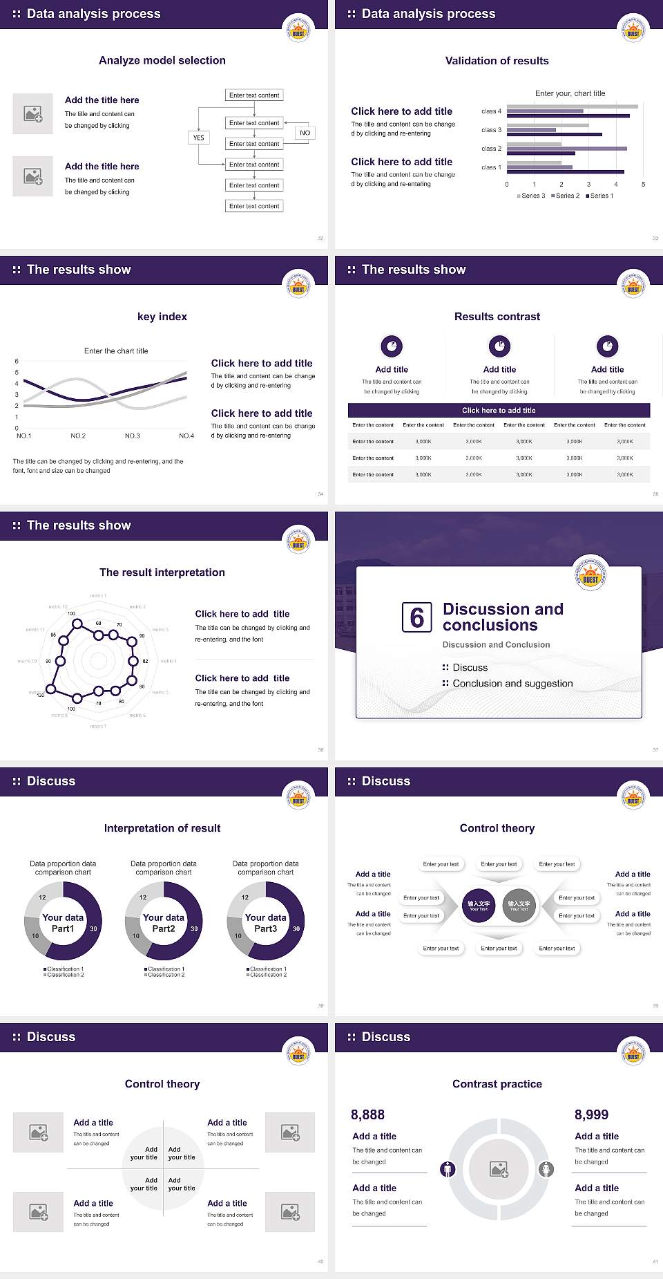 Baddi University of Emerging Sciences & Technology Graduation Thesis Defense PPT Template4:3 ratio PPT effect preview image5