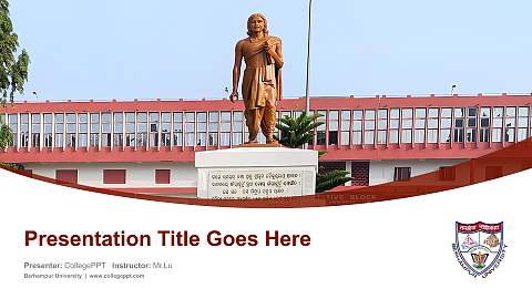Berhampur University Course/Courseware Creation PPT Template