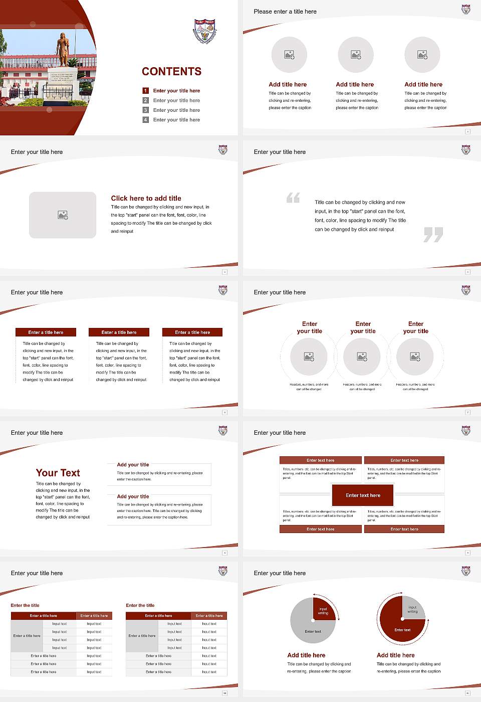Berhampur University Course/Courseware Creation PPT Template16:9 ratio PPT effect preview image2