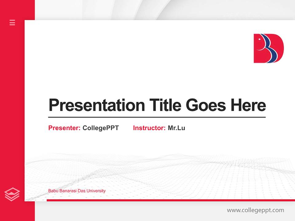 Babu Banarasi Das University Thesis Proposal/Graduation Defense PPT Template4:3 ratio PPT effect preview image5