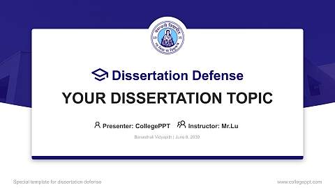 Banasthali Vidyapith Graduation Thesis Defense PPT Template