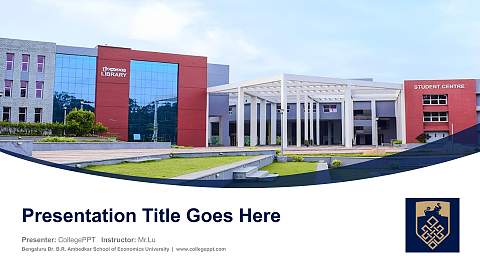 Bengaluru Dr. B.R. Ambedkar School of Economics University Course/Courseware Creation PPT Template