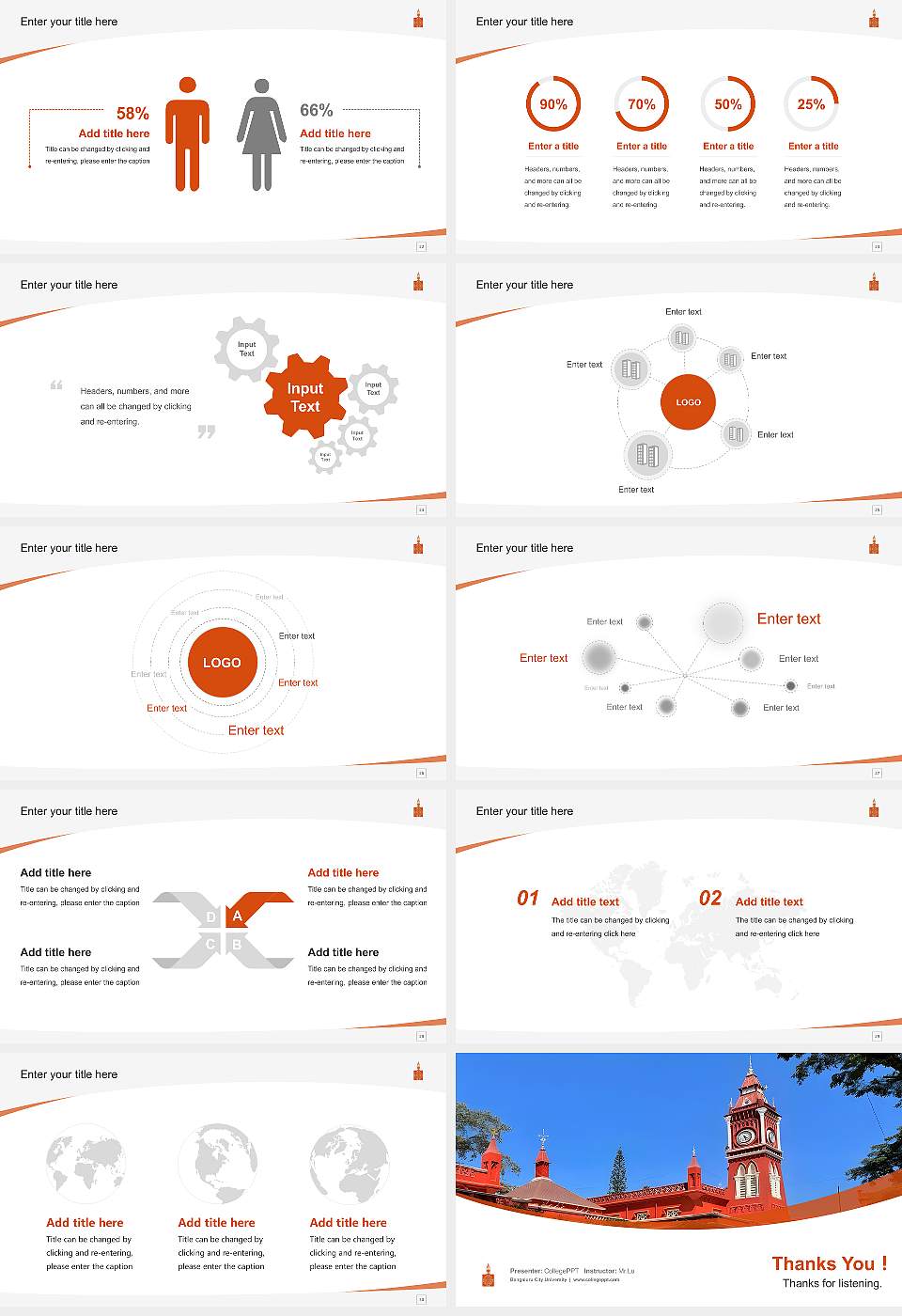 Bengaluru City University Course/Courseware Creation PPT Template16:9 ratio PPT effect preview image4